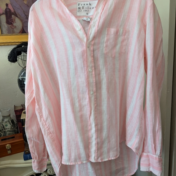 Frank & Eileen l Eileen Striped Linen Long Sleeve Top - Picture 10 of 10